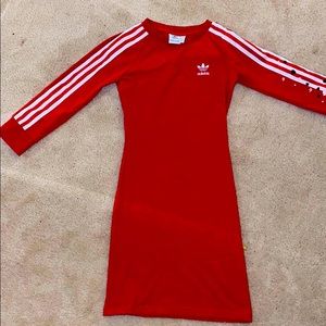 adidas dress red